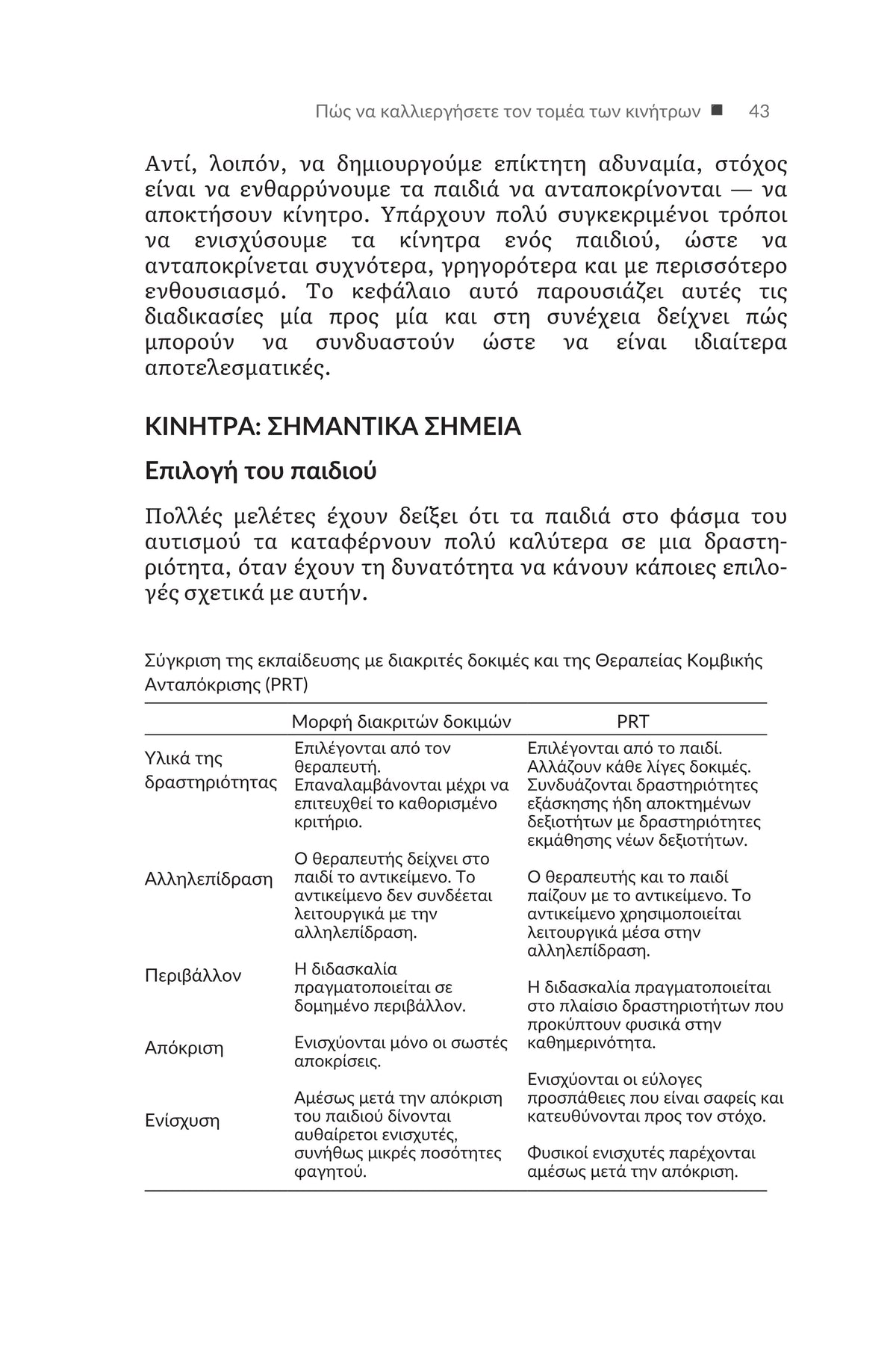 ΜΕΘΟΔΟΣ PRT | Θεραπεία Κομβικής Ανταπόκρισης για ΔΑΦ