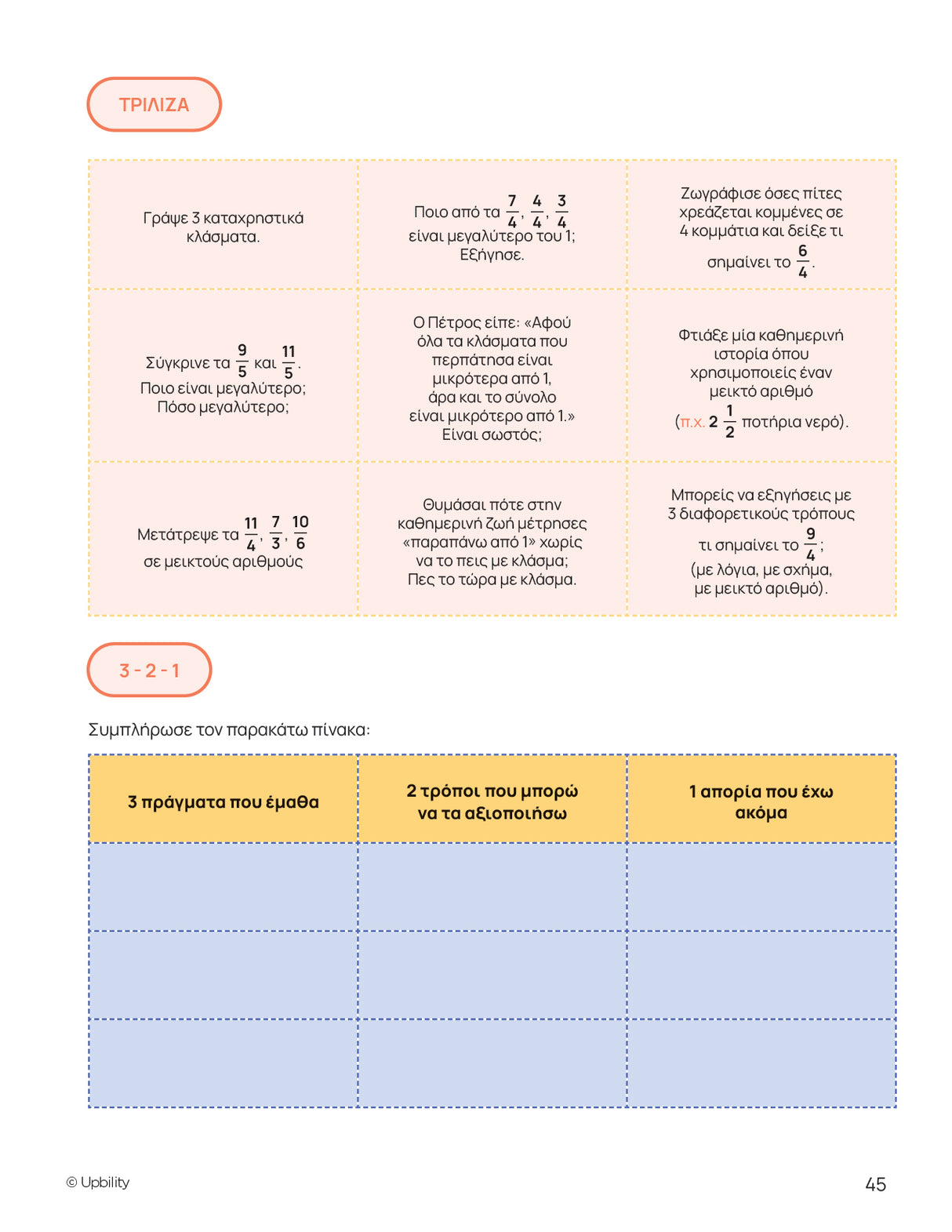 Κατανοώντας τα Κλάσματα | Δομημένο πρόγραμμα μάθησης και εφαρμογής