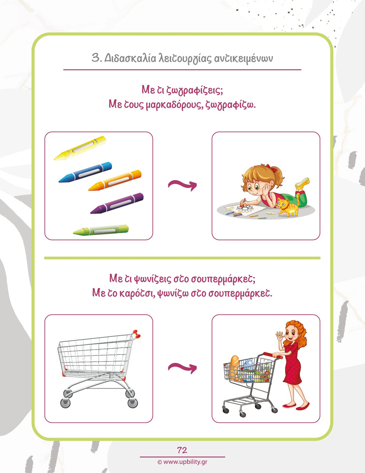 Μαθαίνω τα αντικείμενα και τη χρήση τους