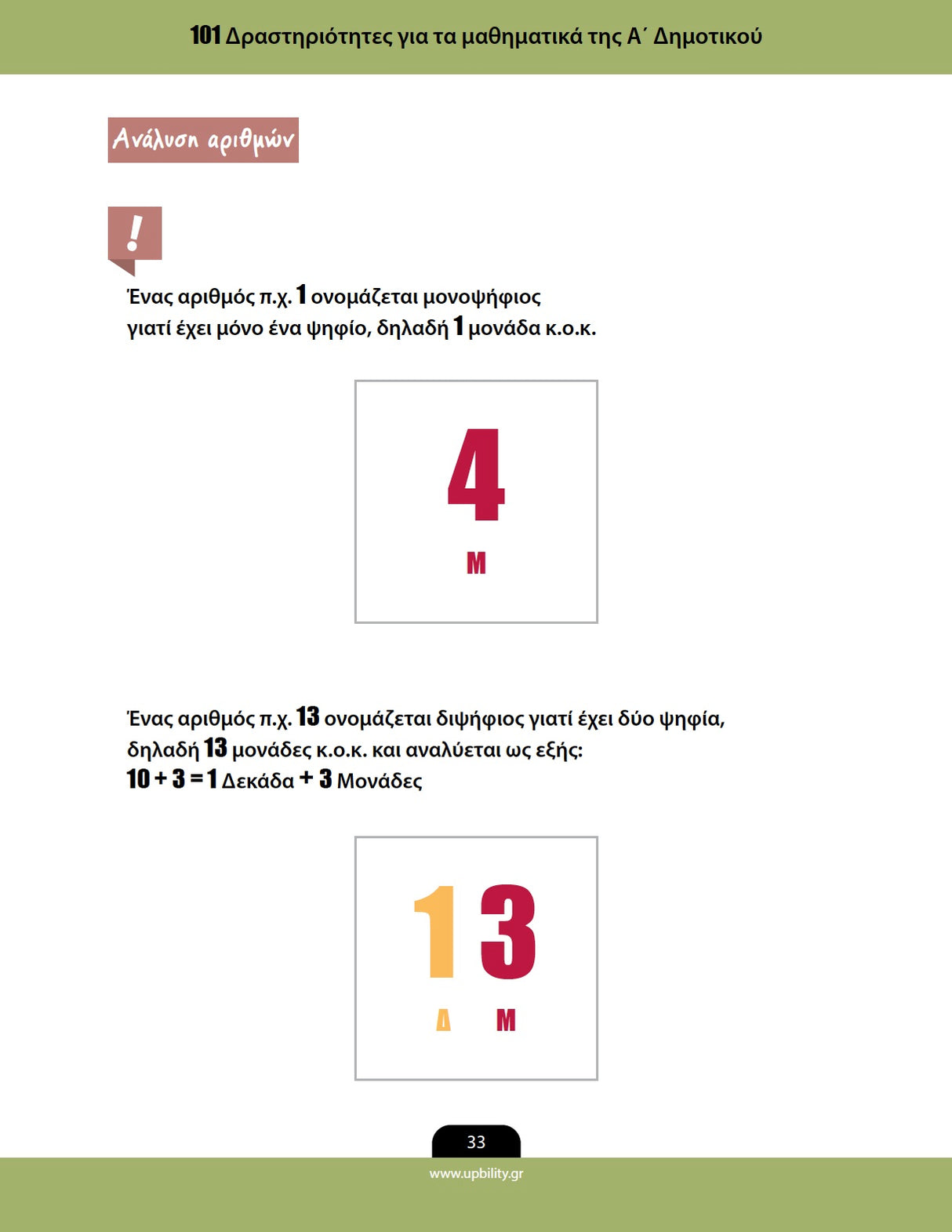 Βοήθημα 101 Δραστηριότητες για τα μαθηματικά της Α΄ Δημοτικού