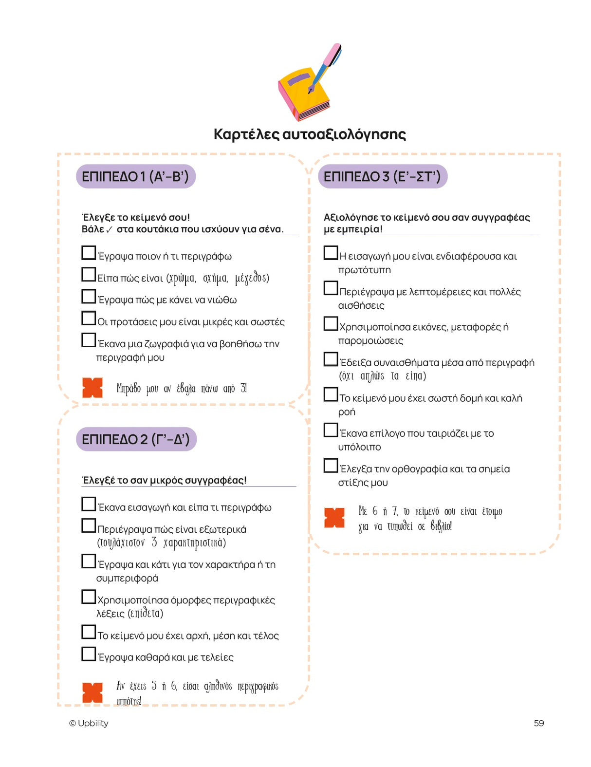 Διαφοροποίηση γραπτής έκφρασης | ΠΕΡΙΓΡΑΦΗ