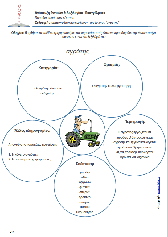 Ανάπτυξη Εννοιών & Λεξιλογίου | Επαγγέλματα - Εκδόσεις Upbility