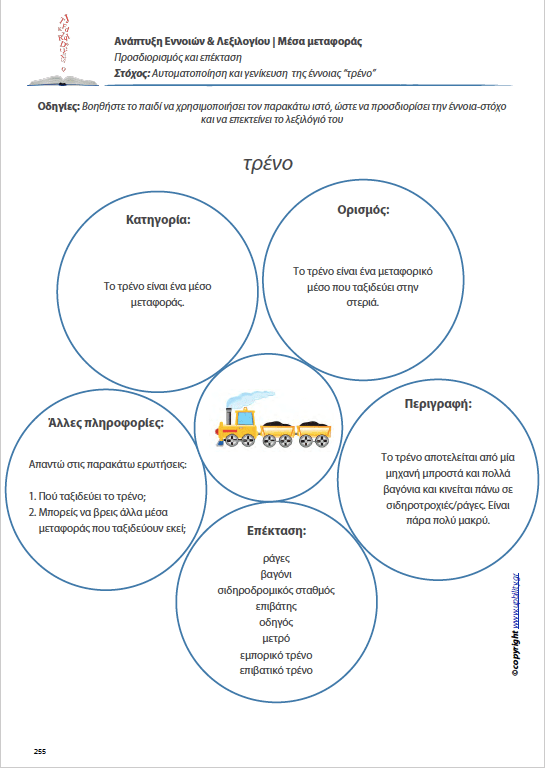 Ανάπτυξη Εννοιών & Λεξιλογίου | Μέσα Μεταφοράς - Εκδόσεις Upbility