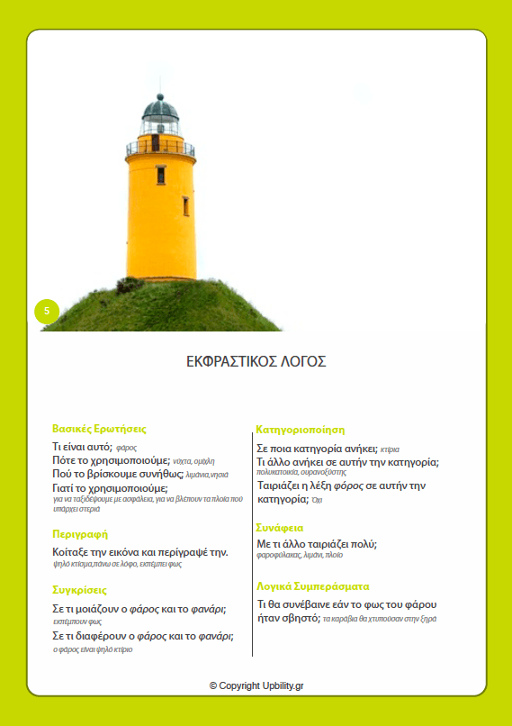 ΕΙΚΟΝΟΚΑΡΤΕΣ | Εκφραστικός Λόγος - Εκδόσεις Upbility