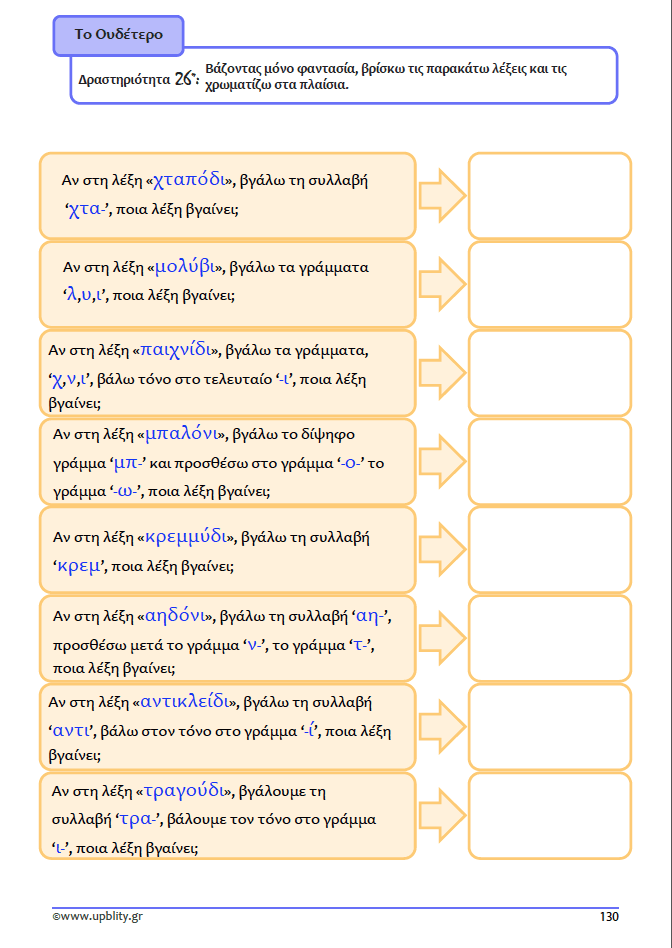 ΤΑ ΟΥΣΙΑΣΤΙΚΑ | Αντιμετώπιση της Δυσορθογραφίας μέσω της Γραμματικής - Εκδόσεις Upbility