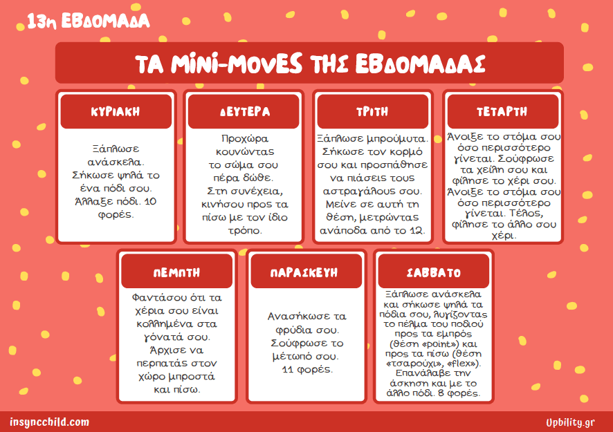 Το Ημερολόγιο του Αισθητηριακά «Συγχρονισμένου» Παιδιού – 365 Mini-Moves - Εκδόσεις Upbility