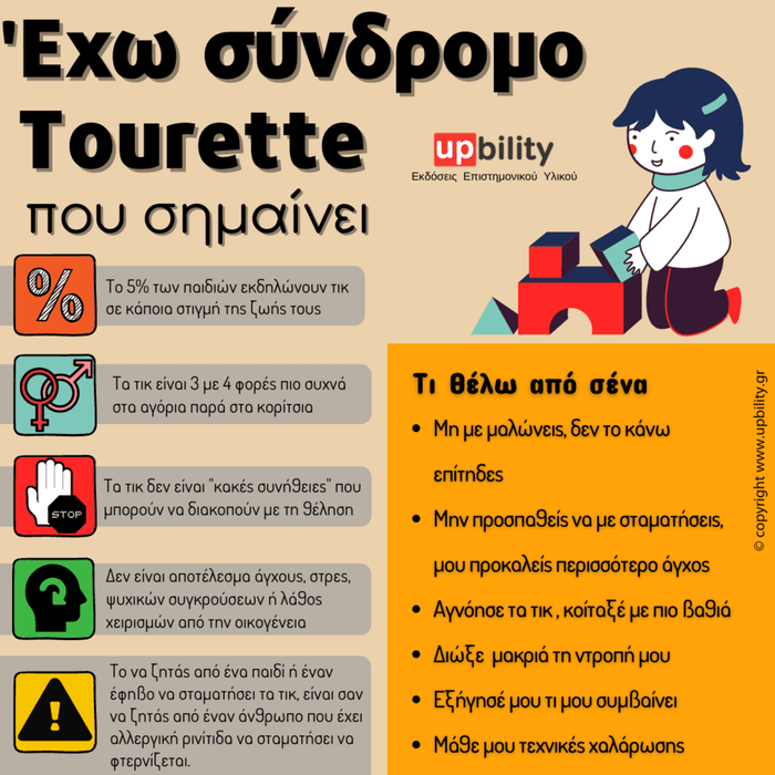 Μάθετε για το Σύνδρομο Tourette (Τουρέτ) - Εκδόσεις Upbility