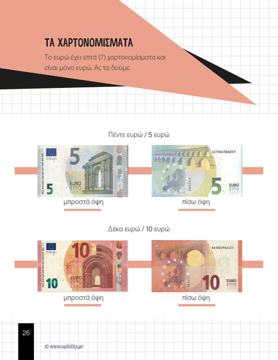 ΜΑΘΑΙΝΩ ΤΟ ΕΥΡΩ | Εγχειρίδιο για την εκμάθηση της χρήσης και της αναγνώρισης του ευρώ